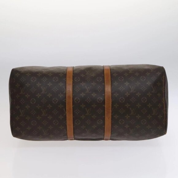 LOUIS VUITTON Monogram Keepall 55 Boston Bag M41424 LV Auth BD364 - Picture 7 of 16